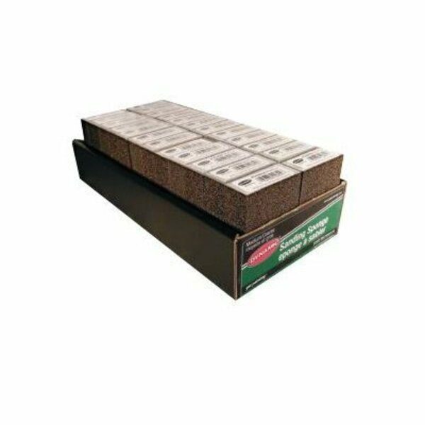 Dynamic Paint Products Dynamic MediumMedium Sanding Sponge Display Box w UPC, 24PK AG002608